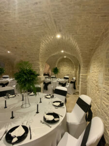 Salle de réception - Mariage noir et blanc