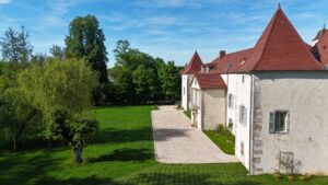 La terrasse en vue aérienne