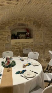 Déposition salle pour une fête privée de départ à la retraite