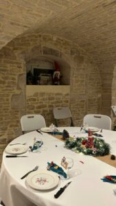 Déposition salle pour une fête privée de départ à la retraite