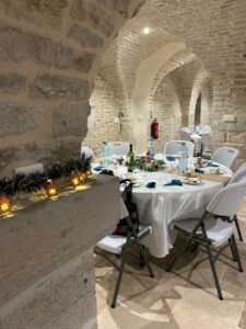 Déposition salle pour une fête privée de départ à la retraite